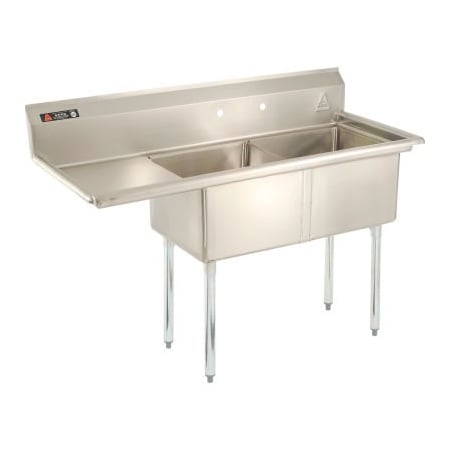 Aero Aero Manufacturing Company Stainless Steel Sink, Left Sided Drainboard AF2-1818-18L